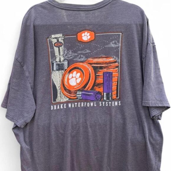 Drake Other - Drake Waterfowl Clemson "Clay & Call" Tee | Orange | XXL | Outdoor Collegiate